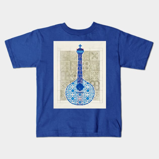 Portuguese Mandolin Kids T-Shirt by PortugueseRooster